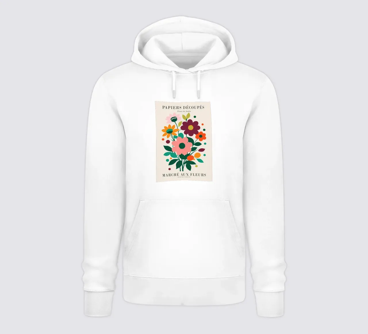 Fiori colorati retrò felpa con cappuccio da diedrich