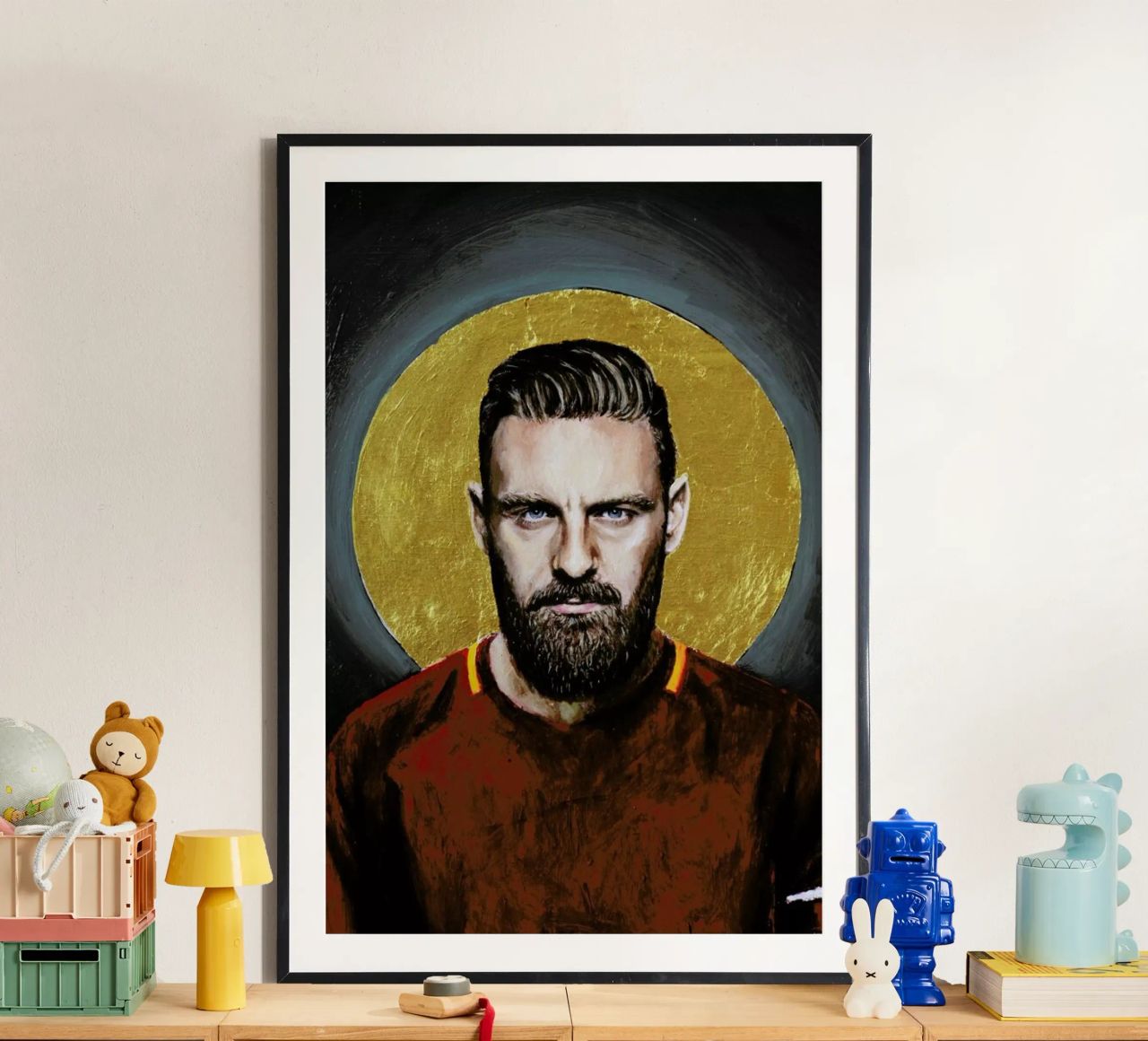 Daniele Derossi Football Icon Ohnelogo Poster von David Diehl