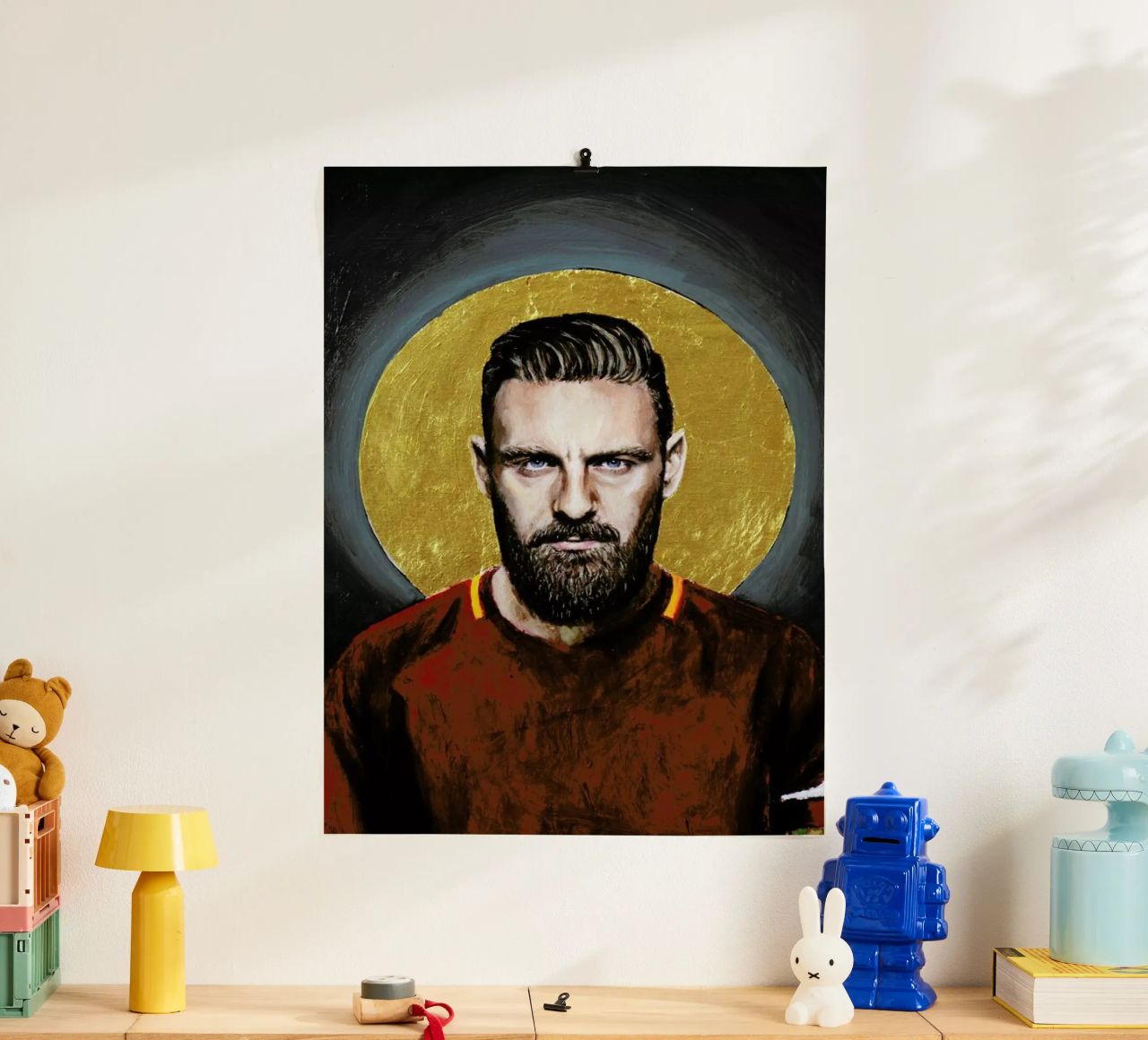 Daniele Derossi Football Icon Ohnelogo Poster von David Diehl