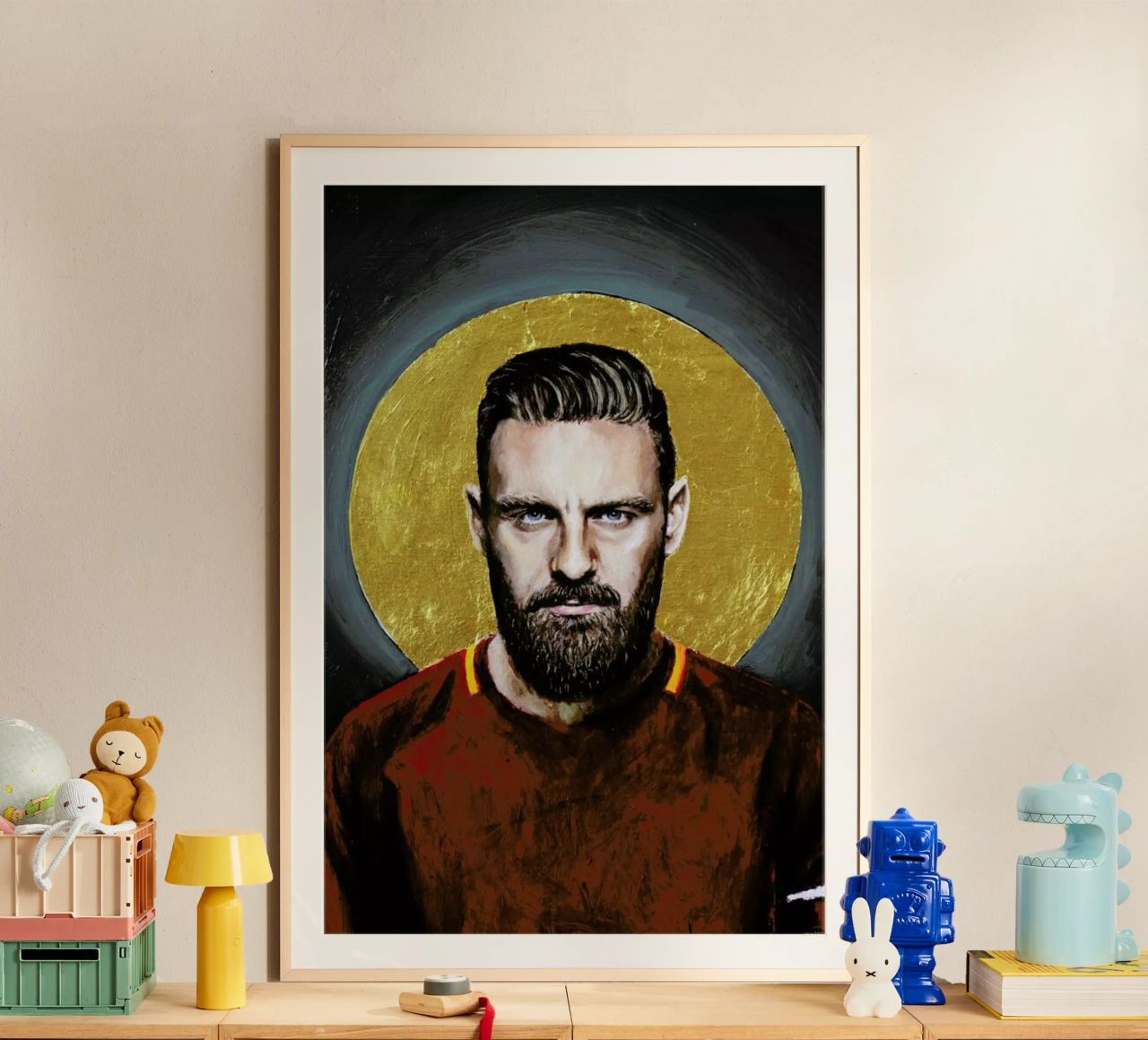 Daniele Derossi Football Icon Ohnelogo Poster von David Diehl