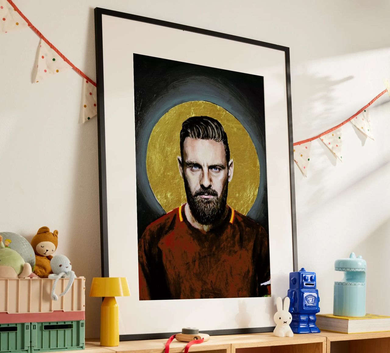 Daniele Derossi Football Icon Ohnelogo Poster von David Diehl