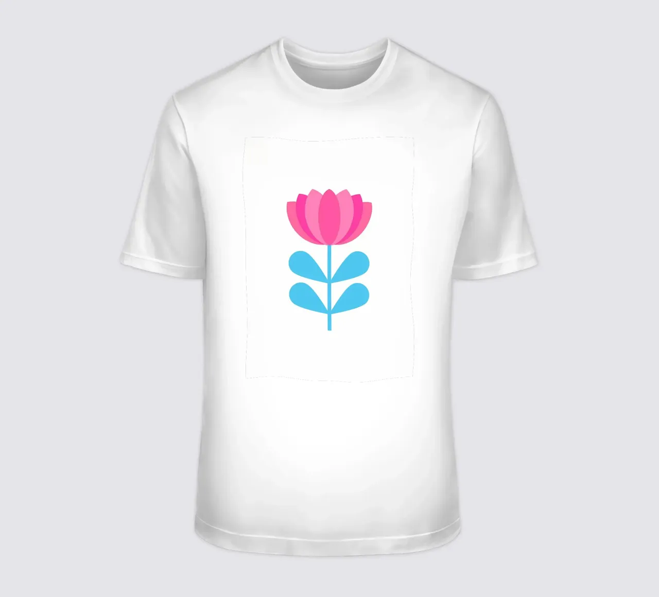 Fiore geometrico retrò t-shirt da diedrich