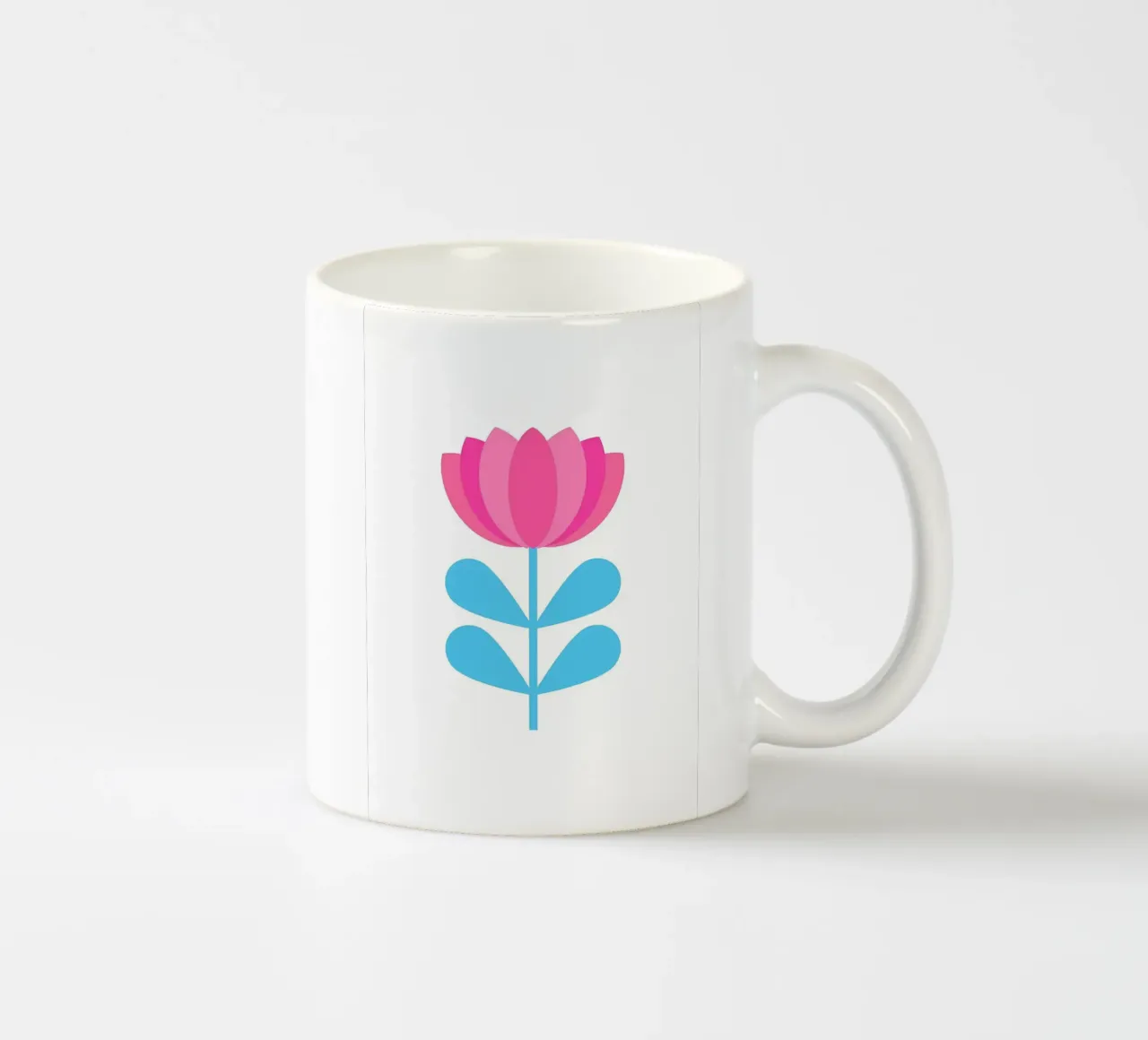 Fiore geometrico retrò tazza in ceramica da diedrich