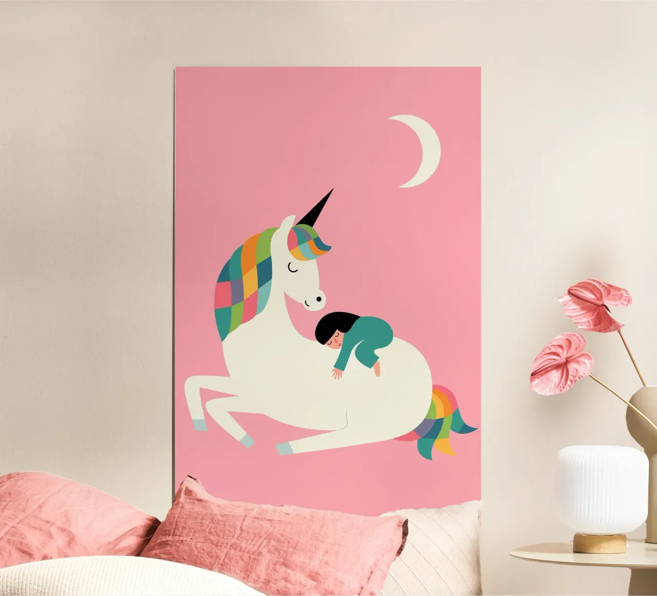 Zeit für mich Poster mit Holzrahmen von Andy Westface