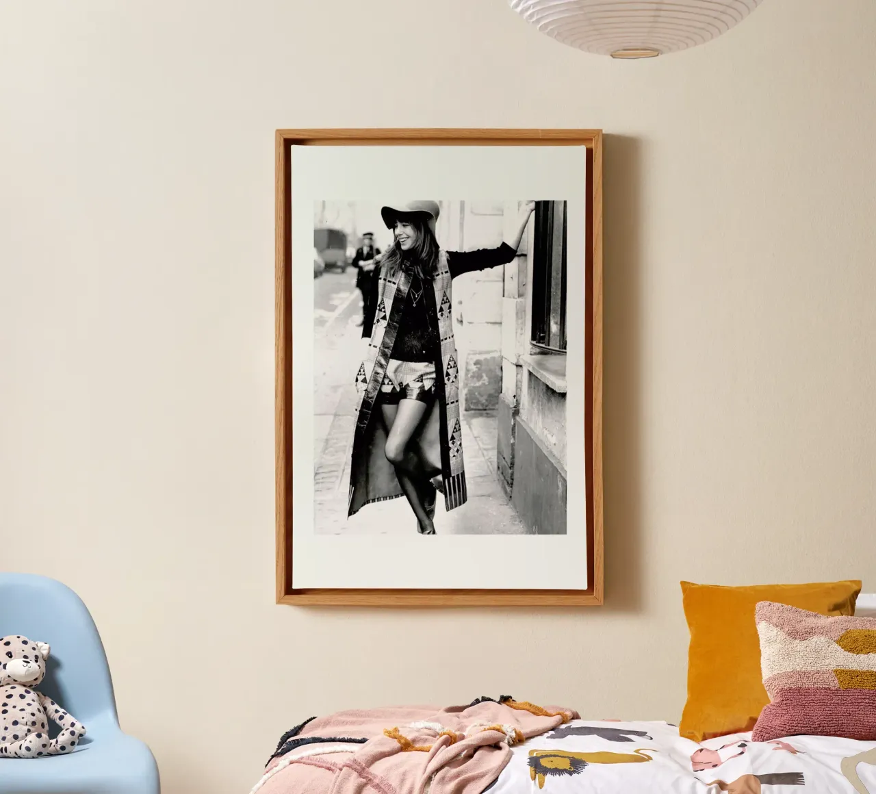Jane Birkin wearing Yves St Laurent, Paris Leinwand von Gallery Print and Art Limited