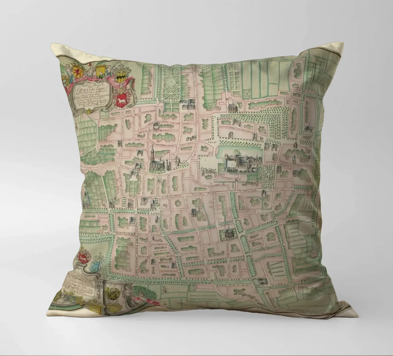 The Hague, Netherlands, 1717 cuscino da Artokoloro Quint Lox Ltd