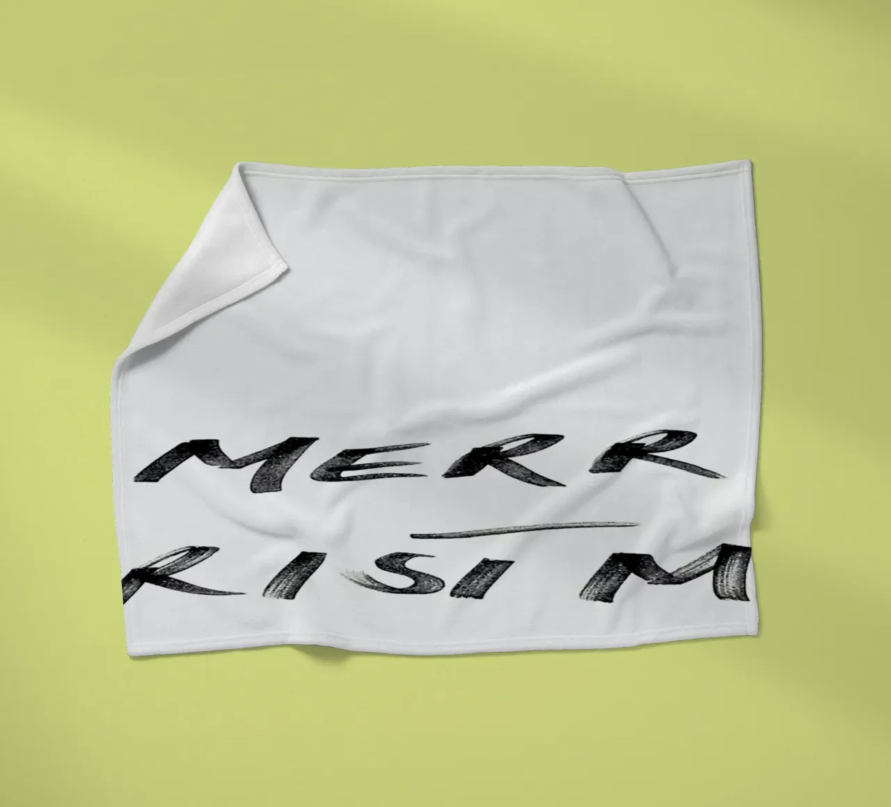 Merry Christmas fleece blanket by FRITSCH&FRITSCH