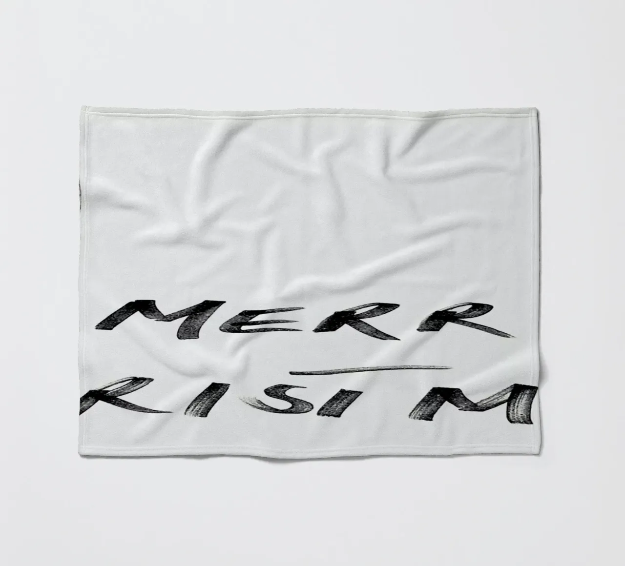 Merry Christmas fleece blanket by FRITSCH&FRITSCH