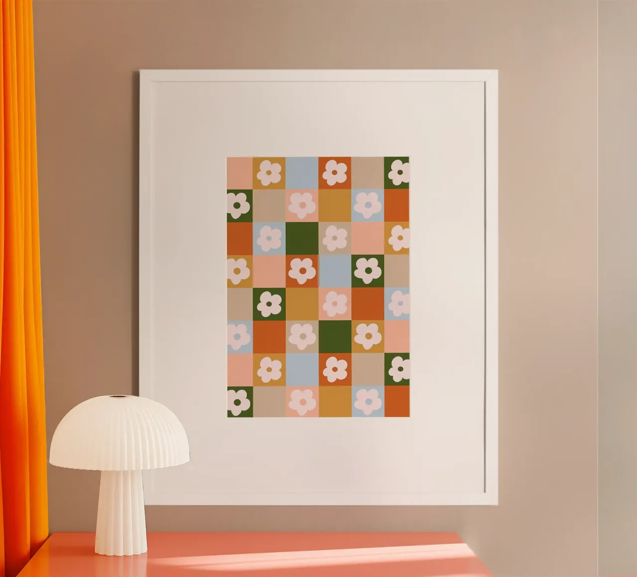 Fiori a quadri retrò 3 carta hahnemühle da diedrich