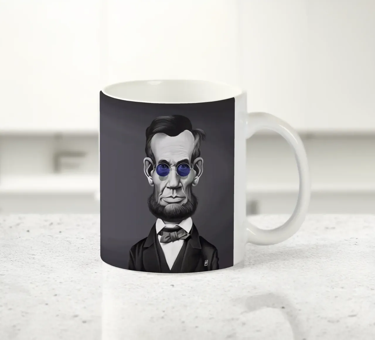 Abraham Lincoln (Steampunk) tazza in ceramica da Rob Art | Illustration