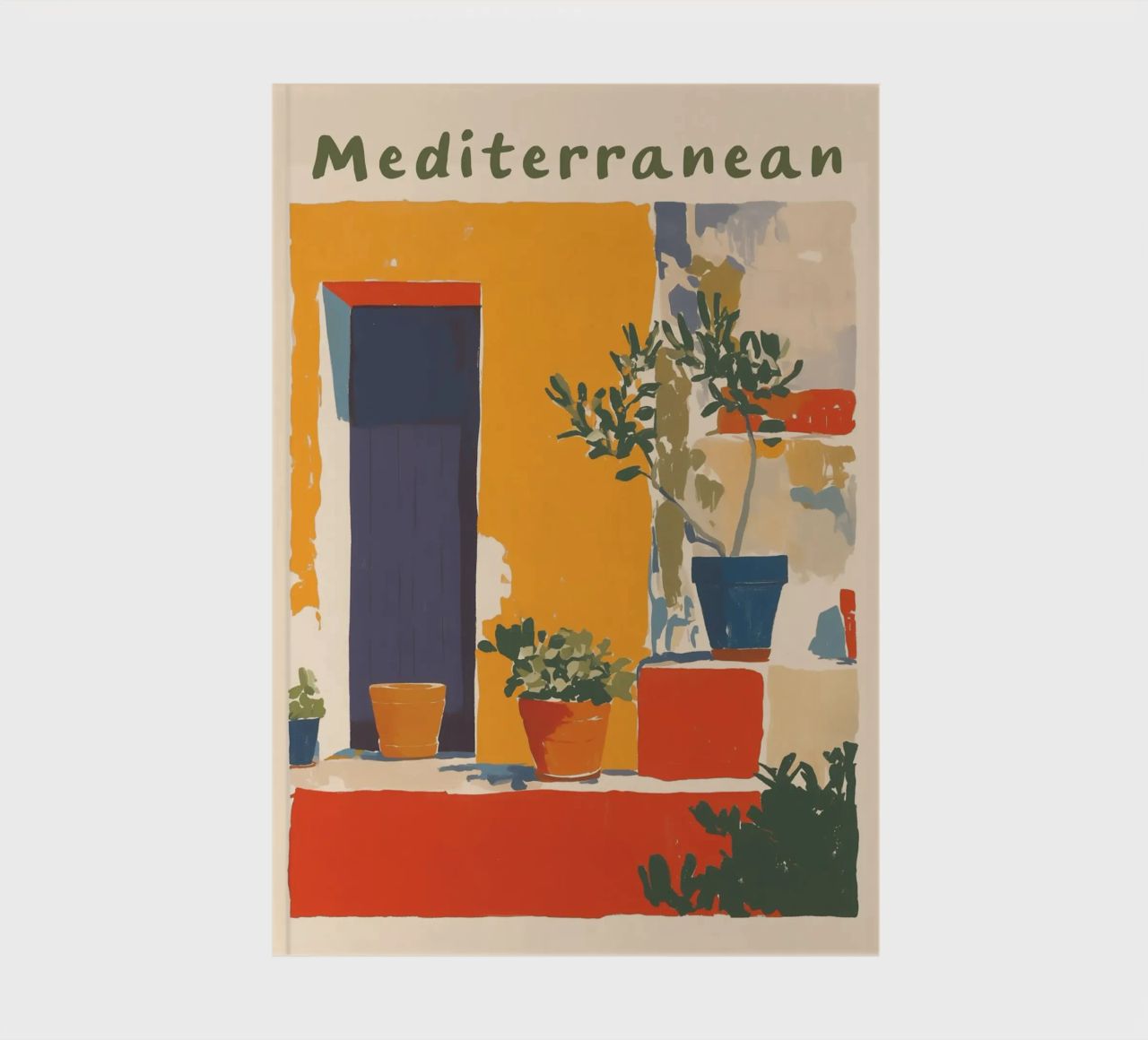 Mediterranean oasis of well-being notebook by Carinaprint