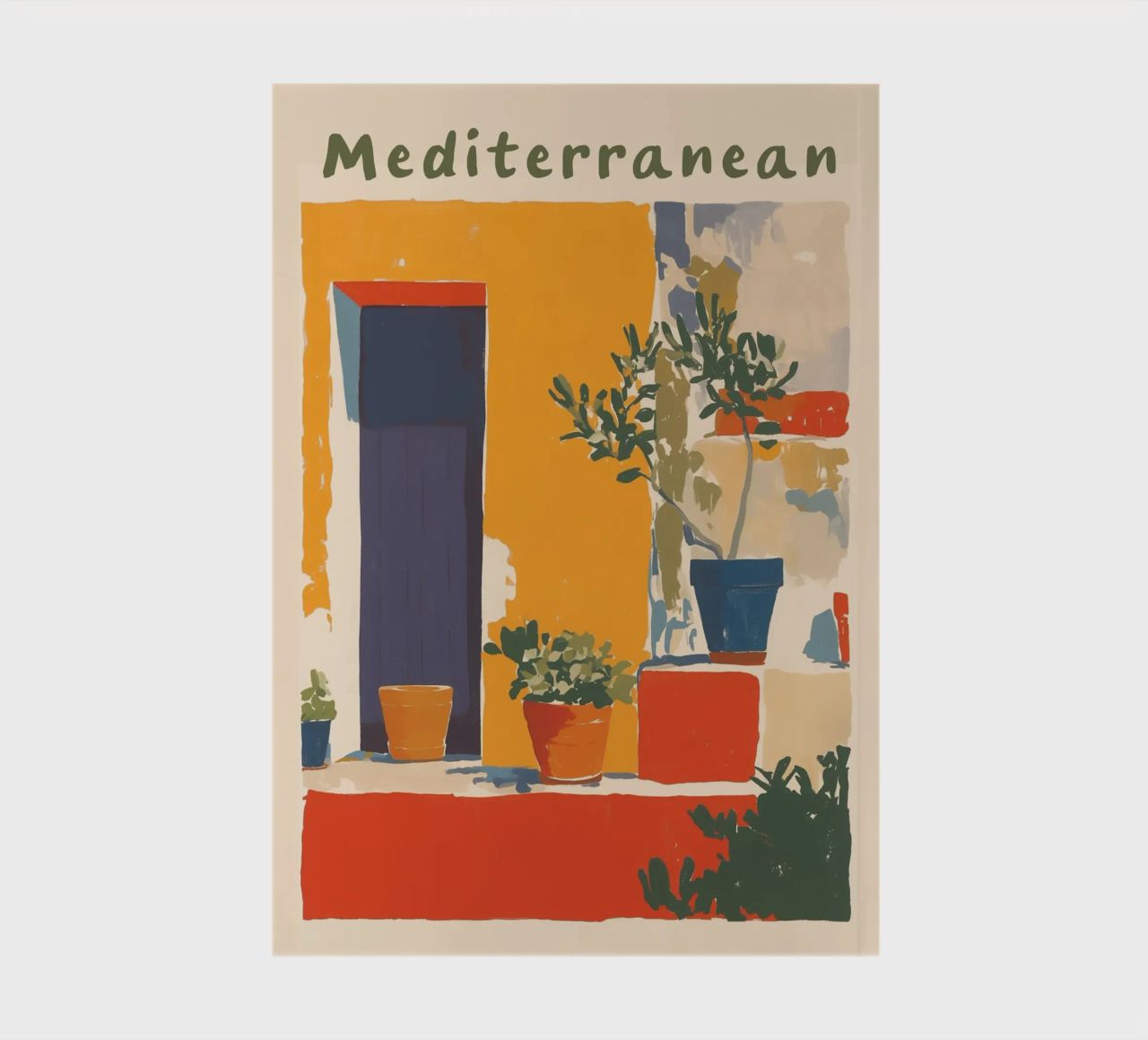 Mediterranean oasis of well-being notebook by Carinaprint