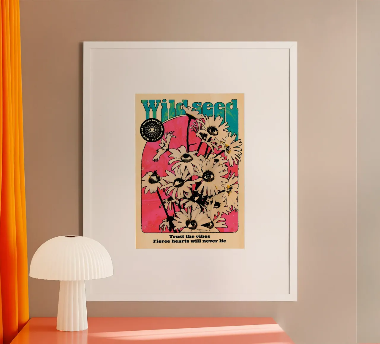 Fiori con occhi retrò carta hahnemühle da diedrich