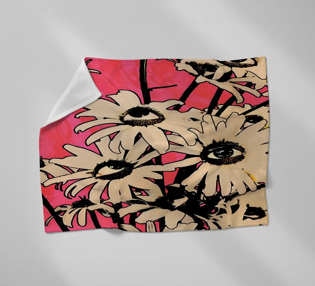 Fiori con occhi retrò coperta in pile da diedrich