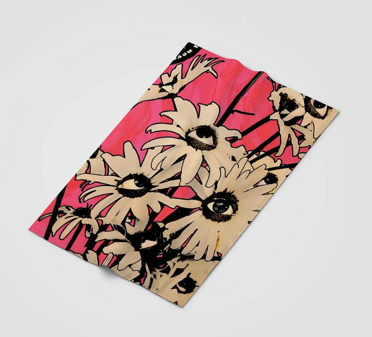 Fiori con occhi retrò coperta in pile da diedrich