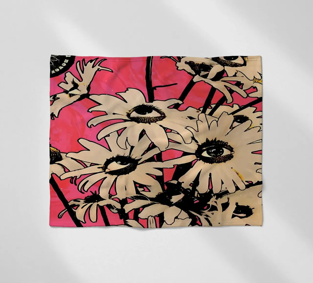 Fiori con occhi retrò coperta in pile da diedrich