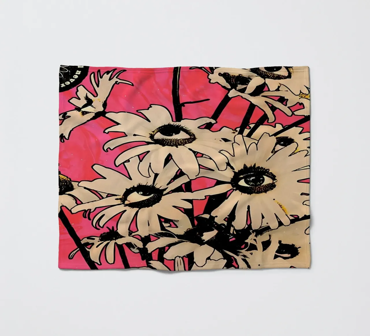 Fiori con occhi retrò coperta in pile da diedrich