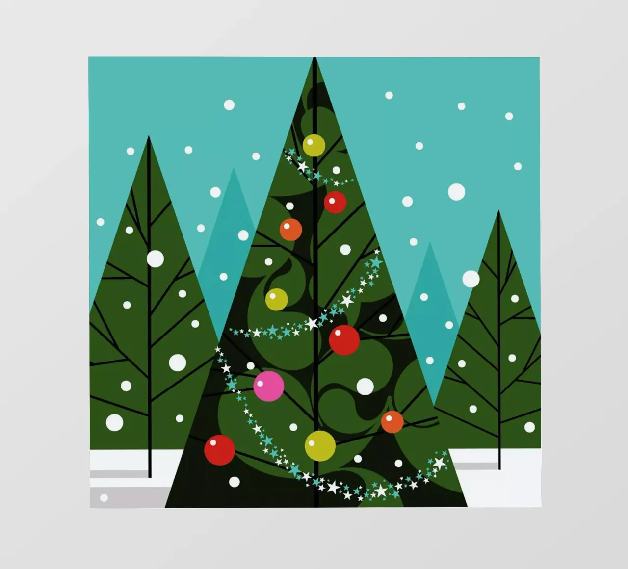 Dressed Tree telo in pvc da Bo Lundberg