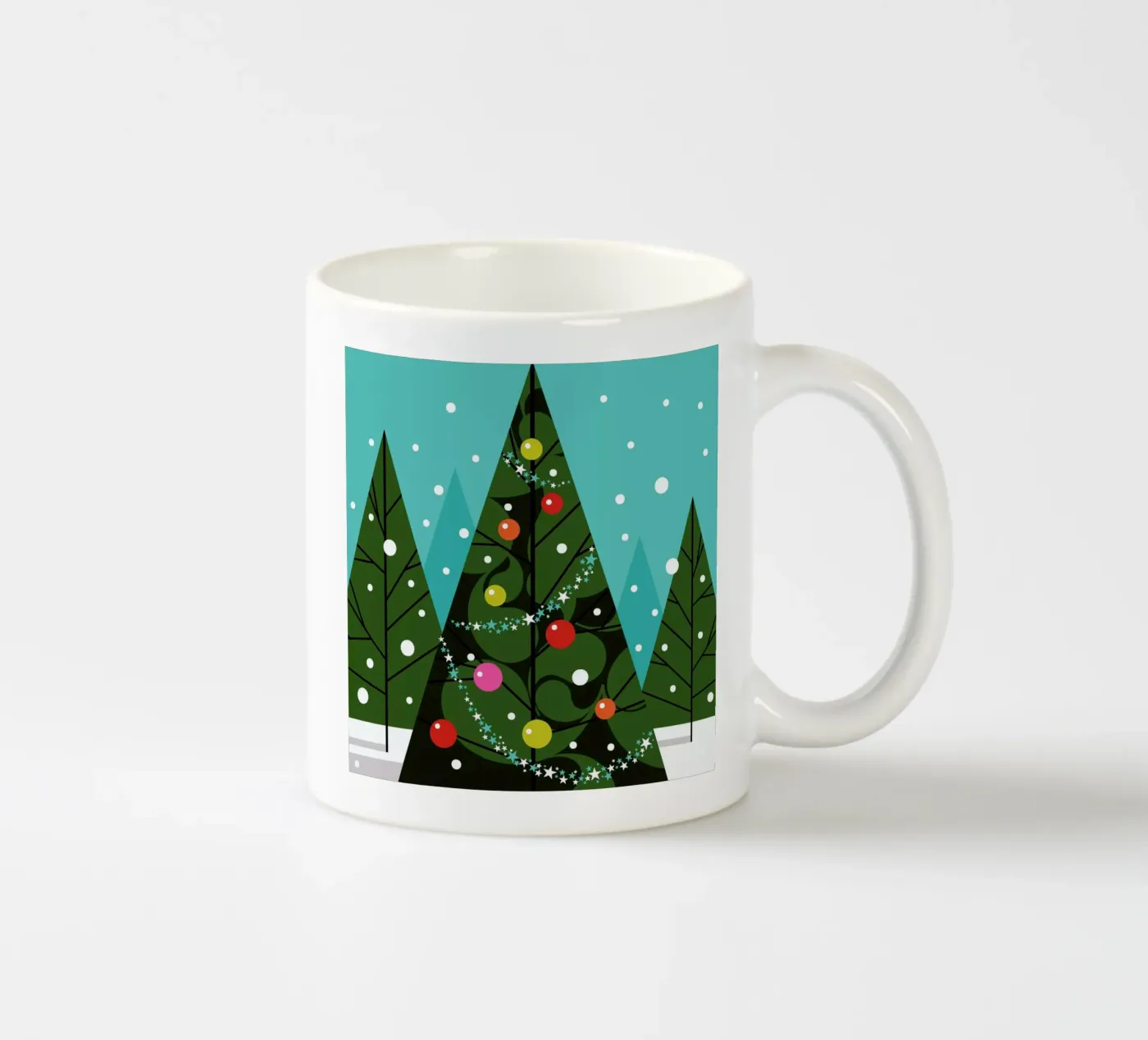 Dressed Tree ceramic mug by Bo Lundberg