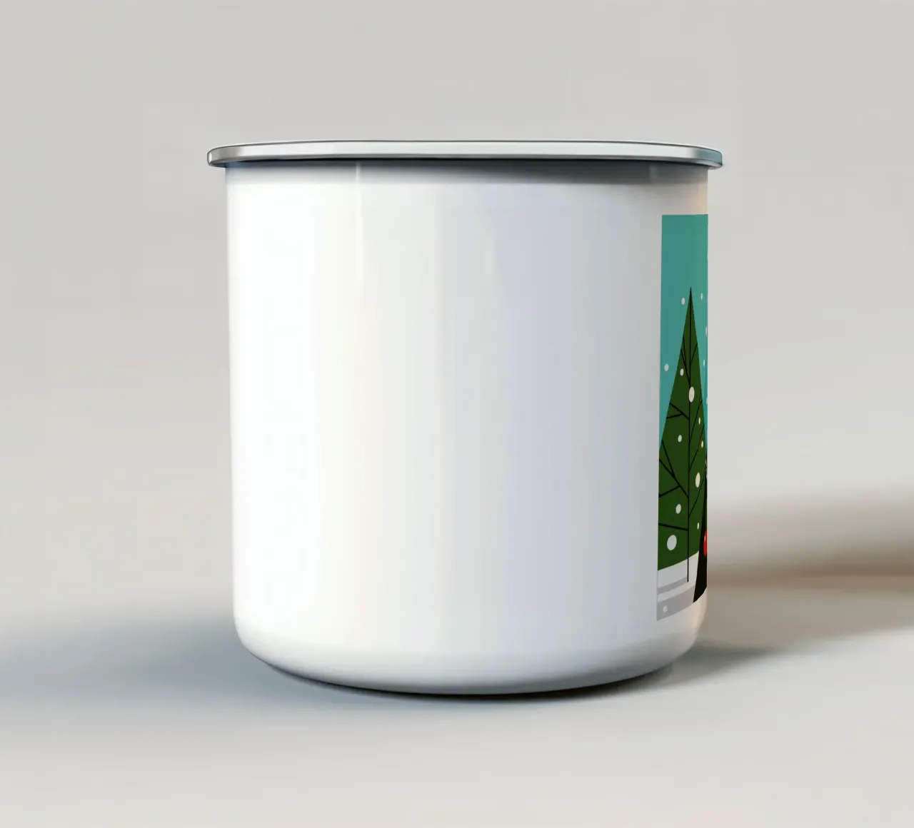 Dressed Tree tazza in smalto da Bo Lundberg