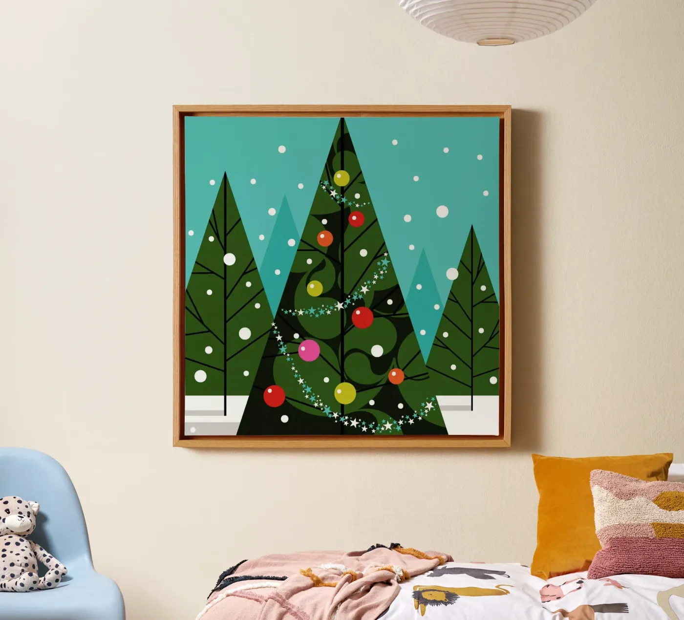 Dressed Tree canvas van Bo Lundberg