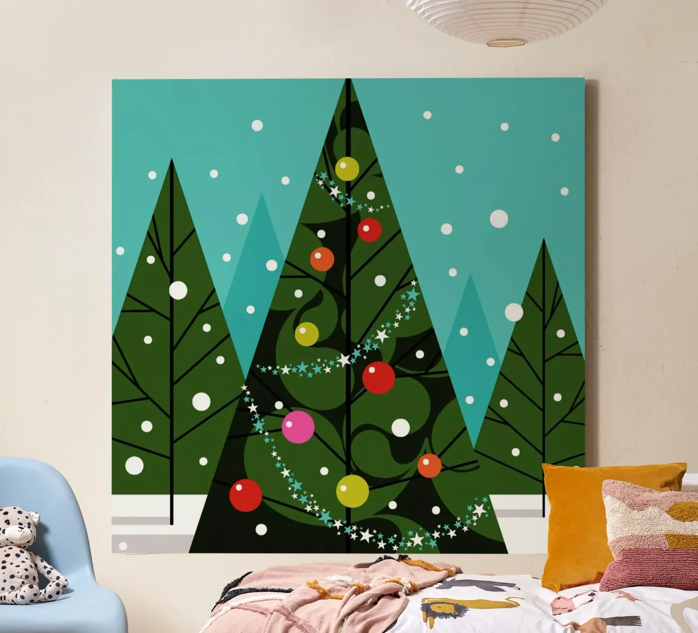 Dressed Tree canvas van Bo Lundberg