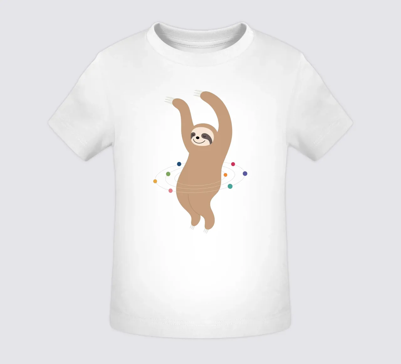 Sloth Galaxy baby t-shirt by Andy Westface