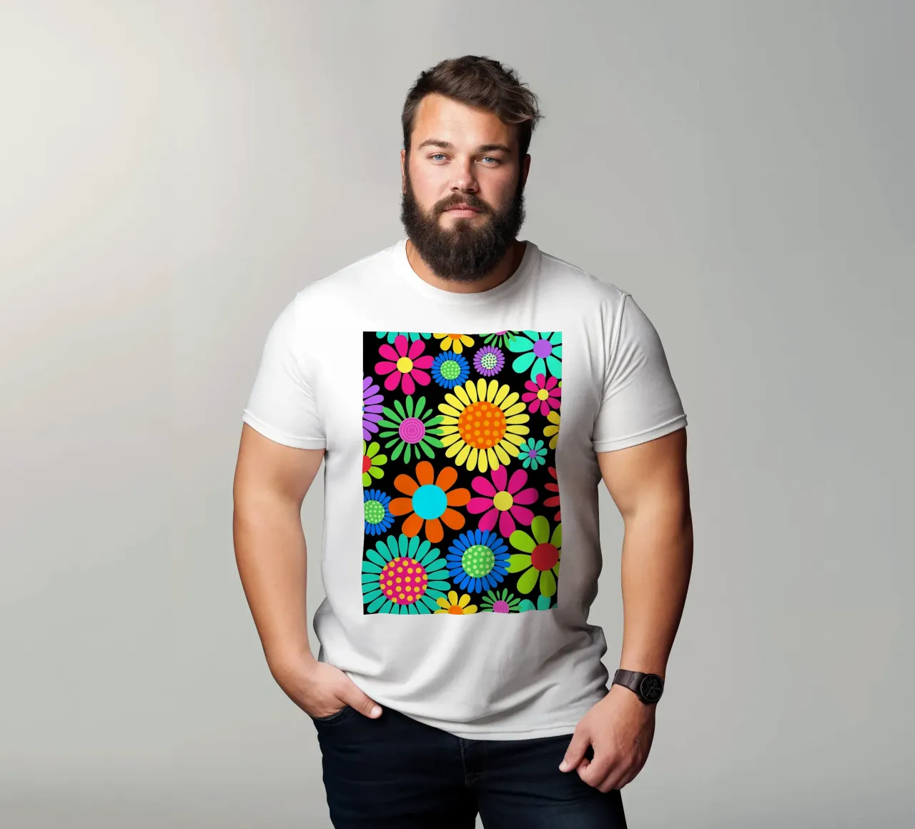 Potere dei fiori margherita retrò t-shirt da diedrich