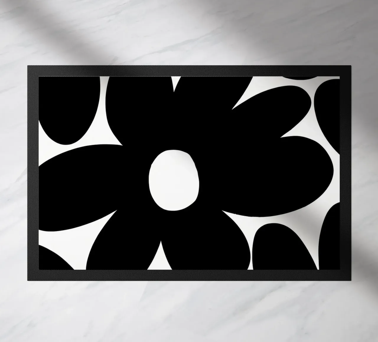 Fiori di margherita retrò BW 1 zerbino da diedrich