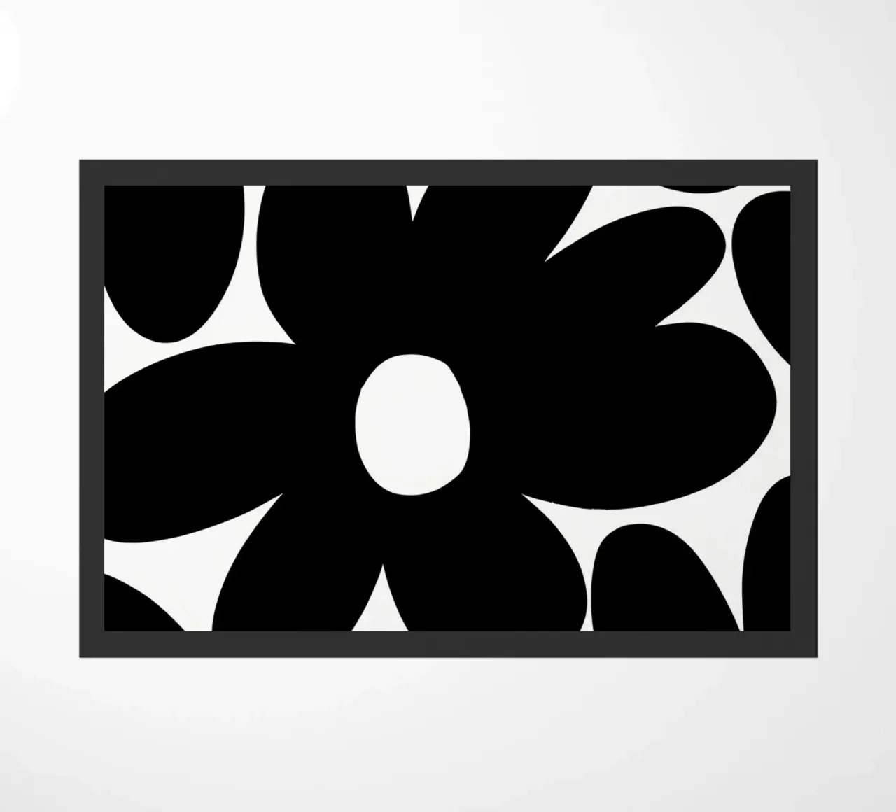 Fiori di margherita retrò BW 1 zerbino da diedrich