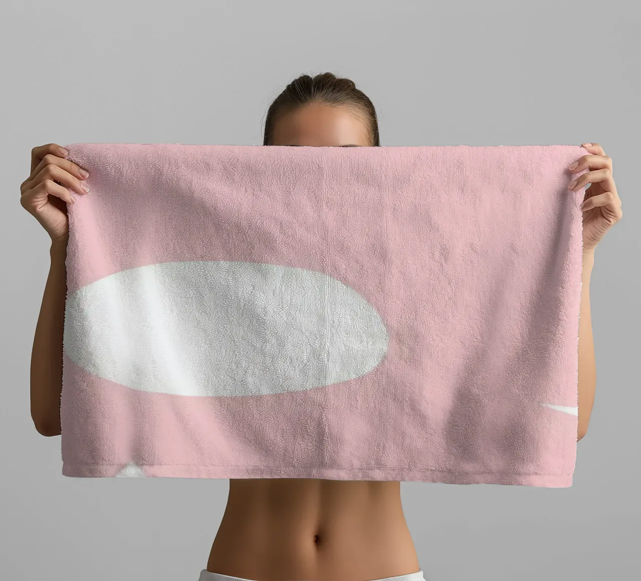 Retro Daisy Flowers Blush towel by diedrich