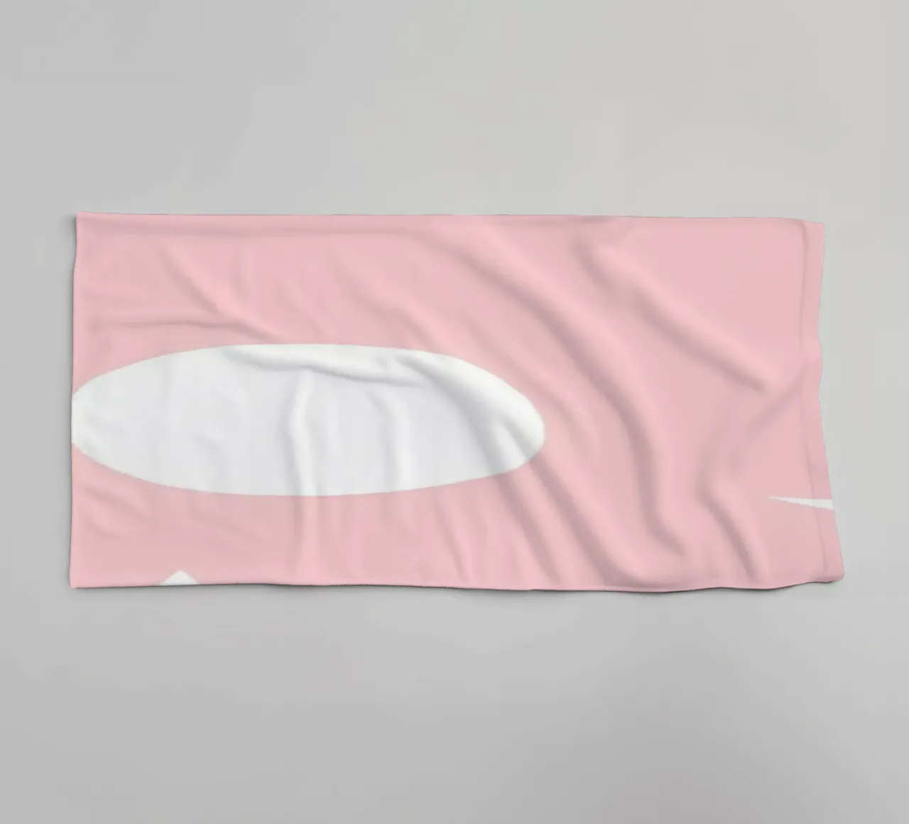 Retro Daisy Flowers Blush towel by diedrich