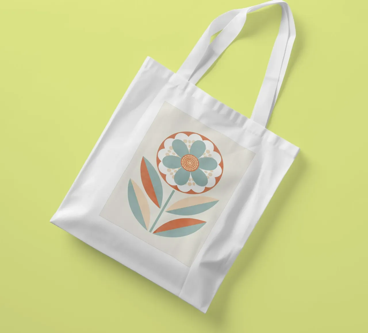 Retro Modern Flower tote bag by diedrich