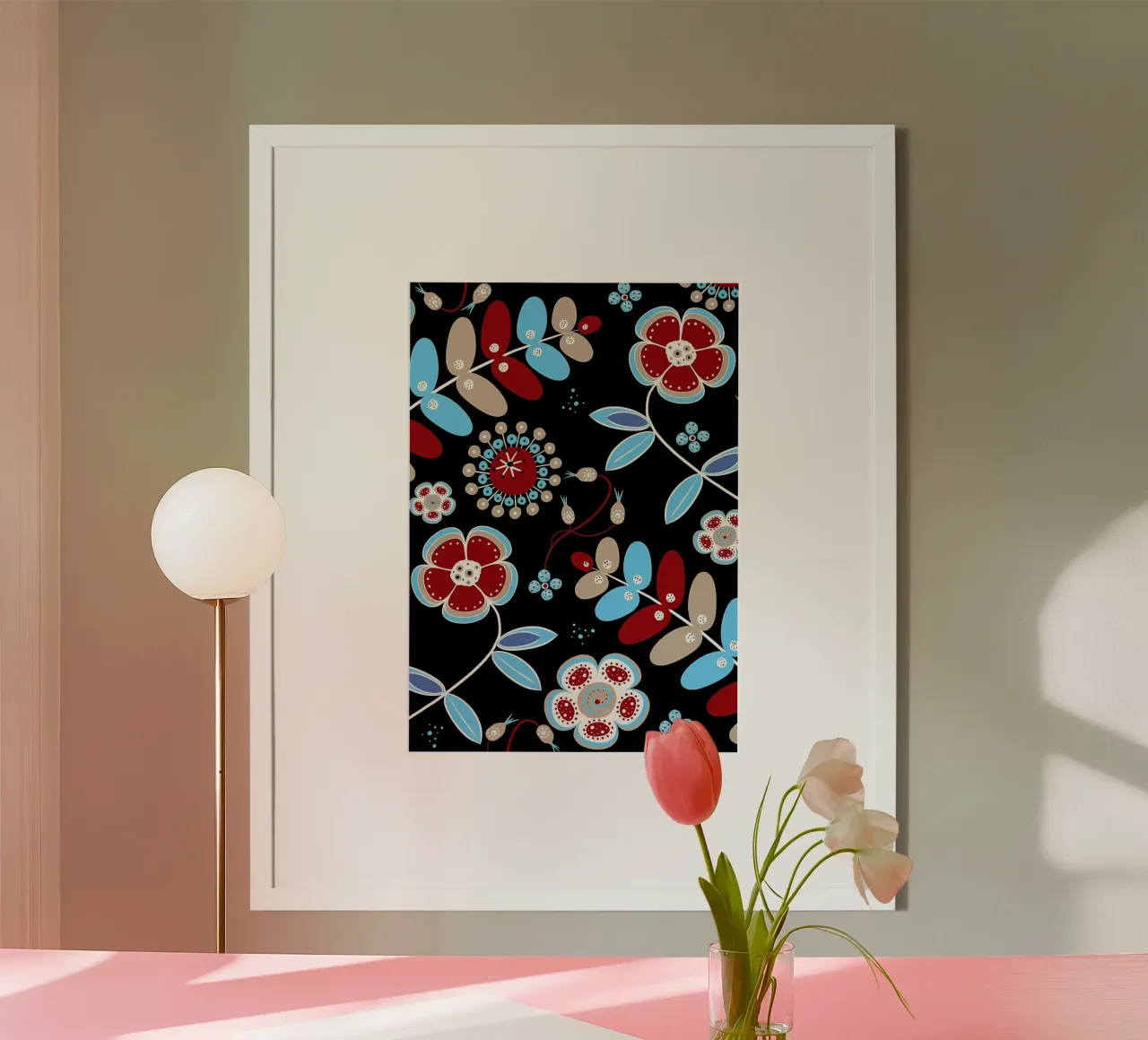Fiori bohémien retrò carta hahnemühle da diedrich