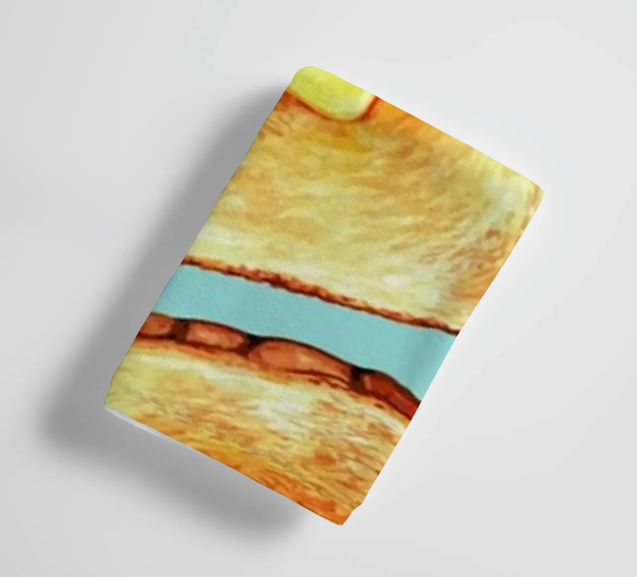 Breakfast Pattern Blue Toast asciugamano da bagno da Kelly Gilleran