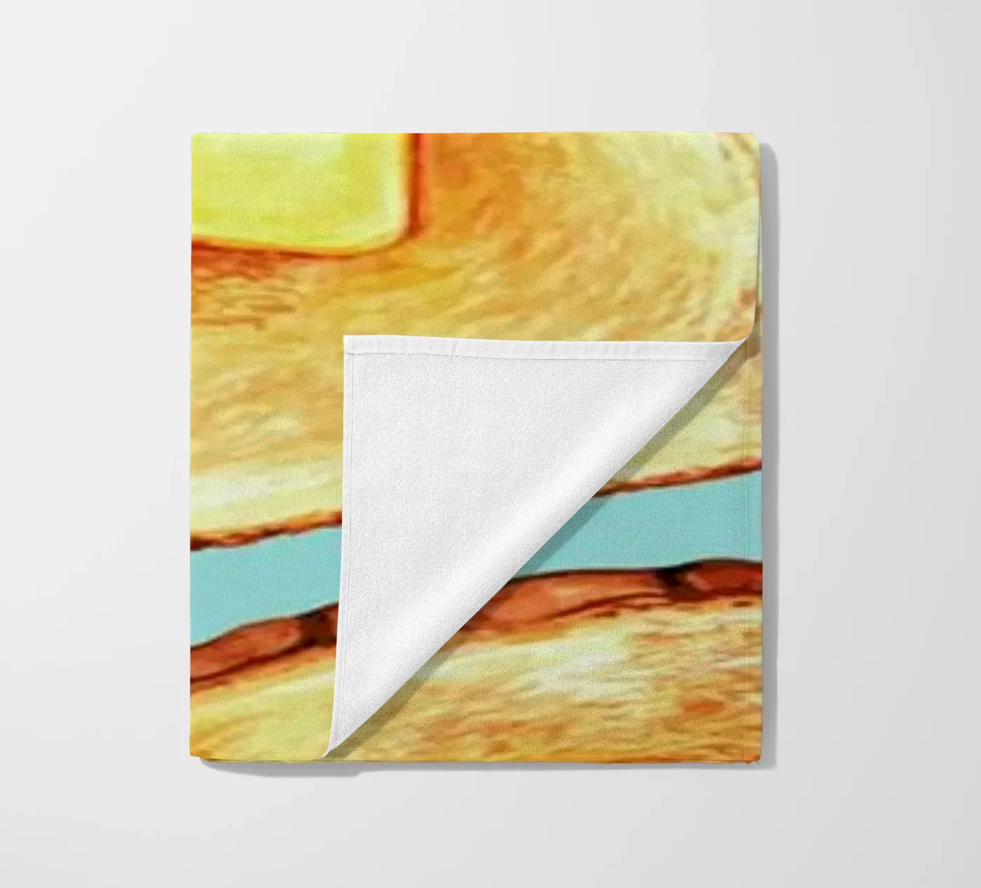 Breakfast Pattern Blue Toast telo mare da Kelly Gilleran