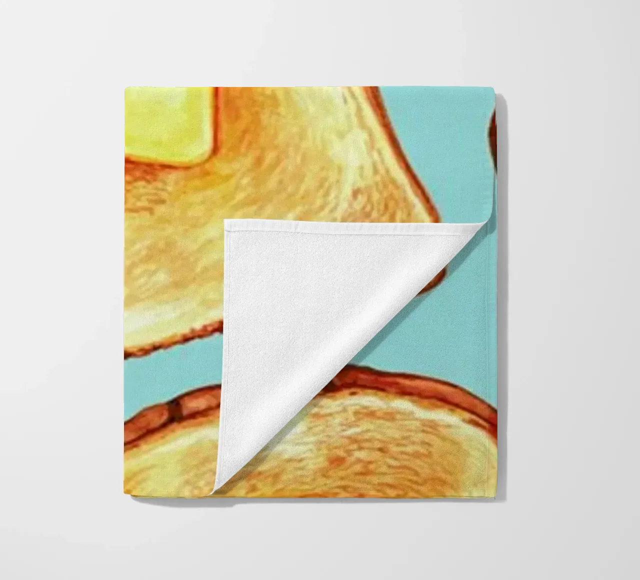 Breakfast Pattern Blue Toast telo mare da Kelly Gilleran