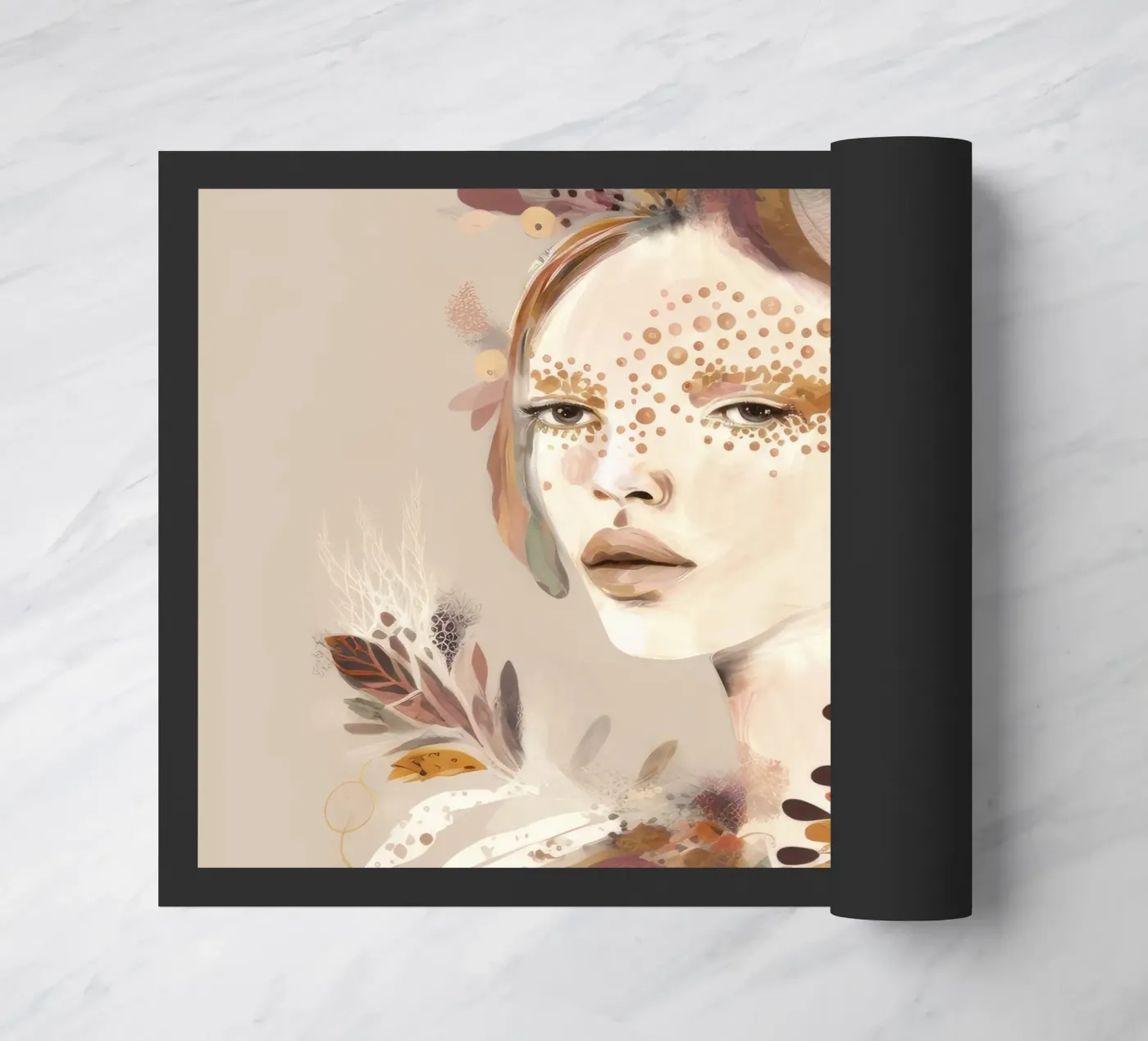 Feather doormat by BellaEve