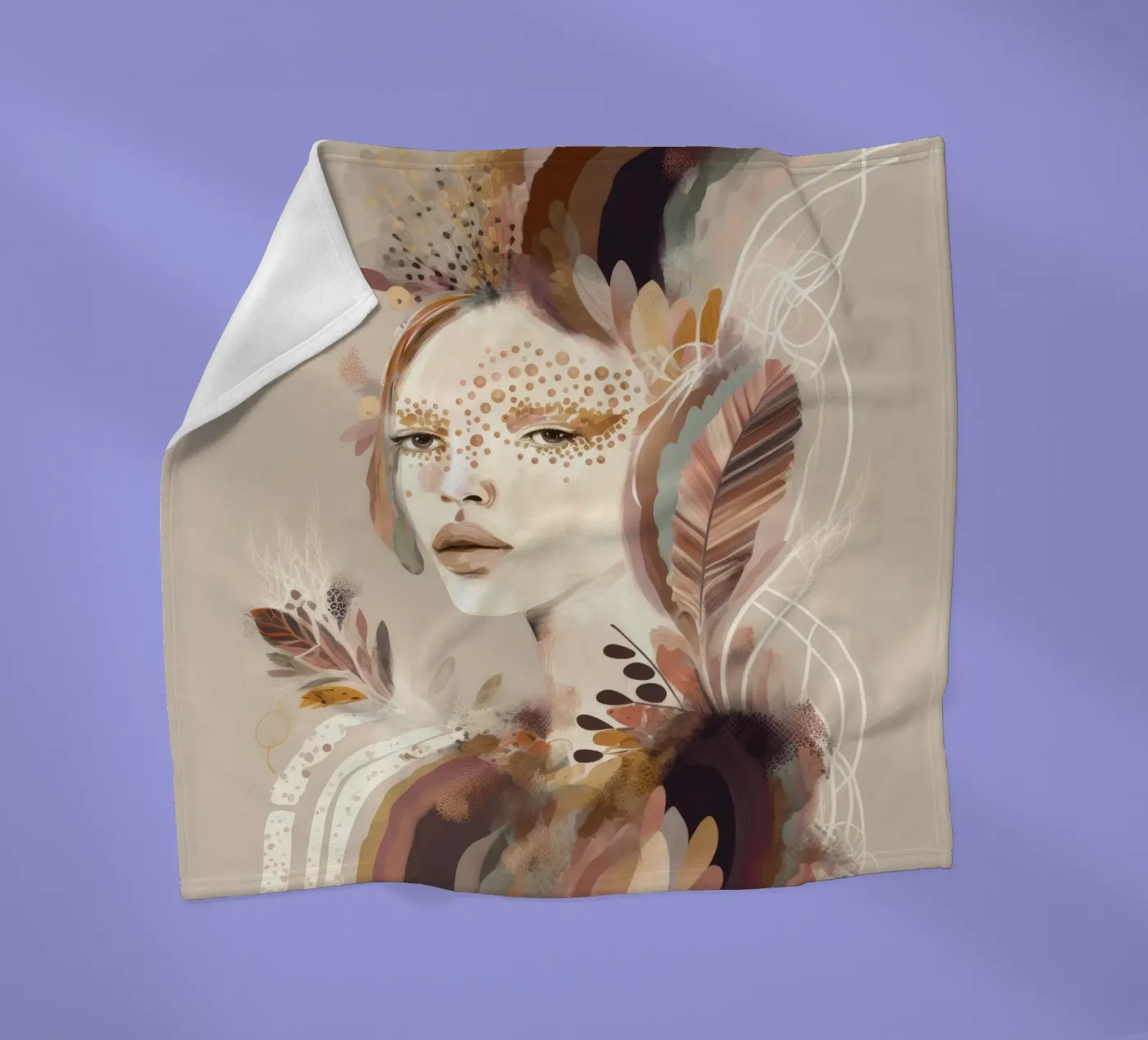 Feather Fleecedecke von BellaEve