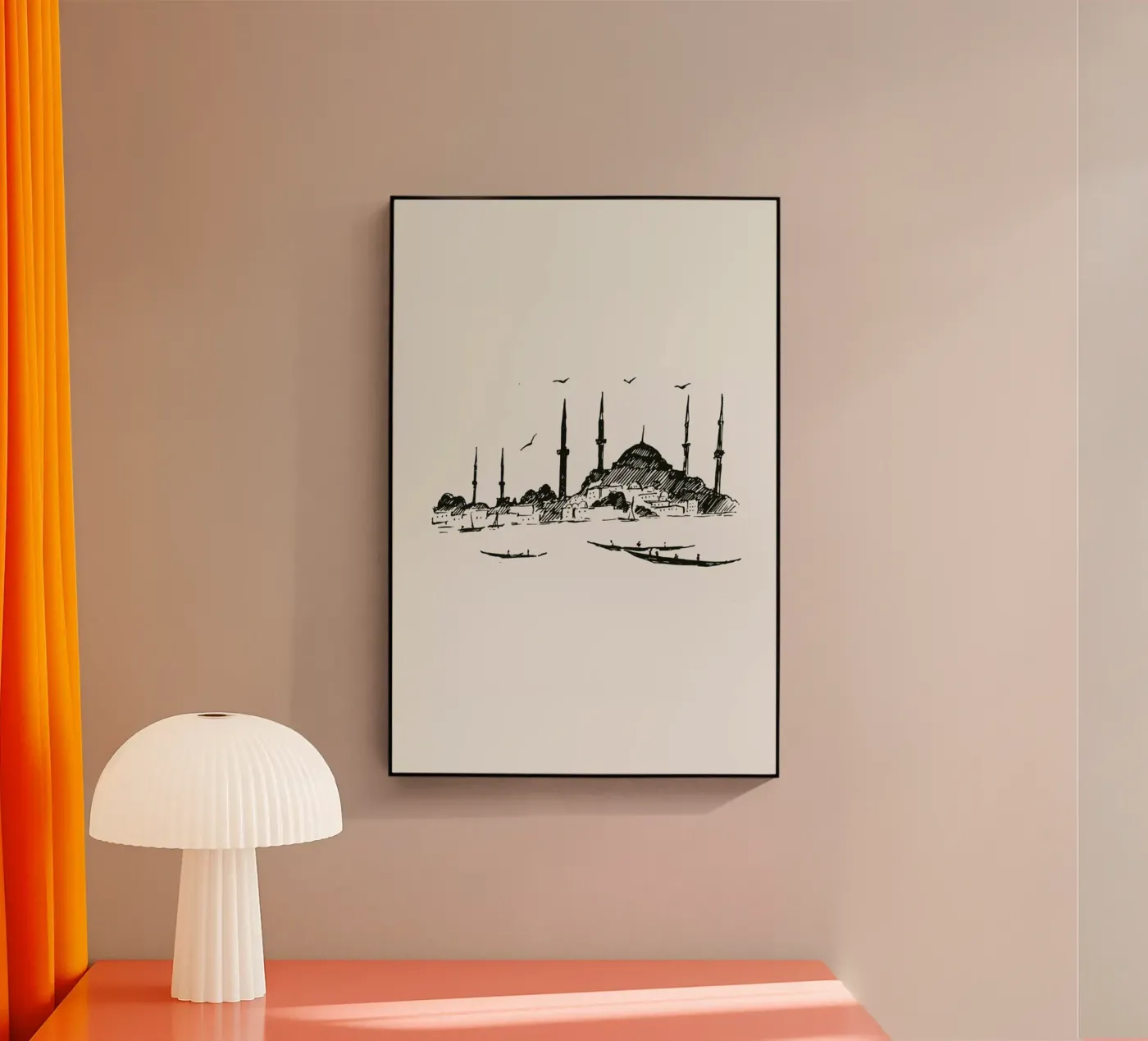 Istanbul Acryl-Glas von Flora & Fauna