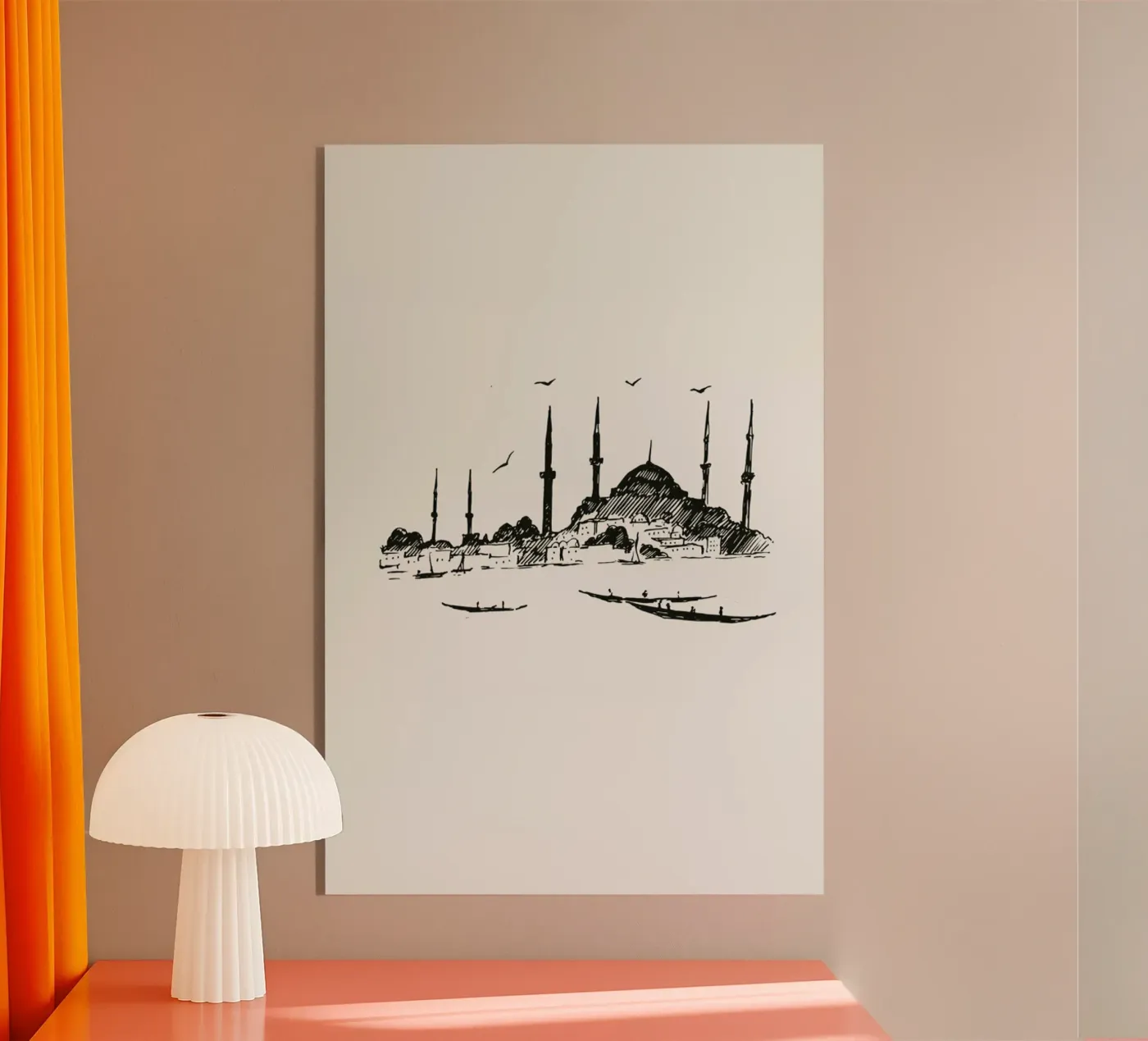 Istanbul Acryl-Glas von Flora & Fauna