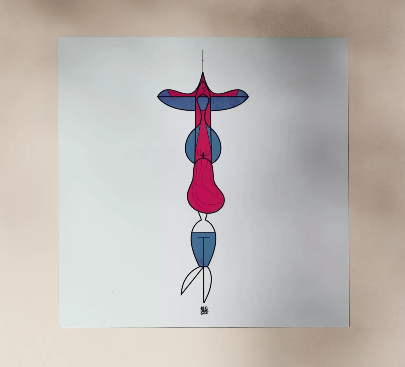 Upside down love pellicola backlit da Ale Giorgini