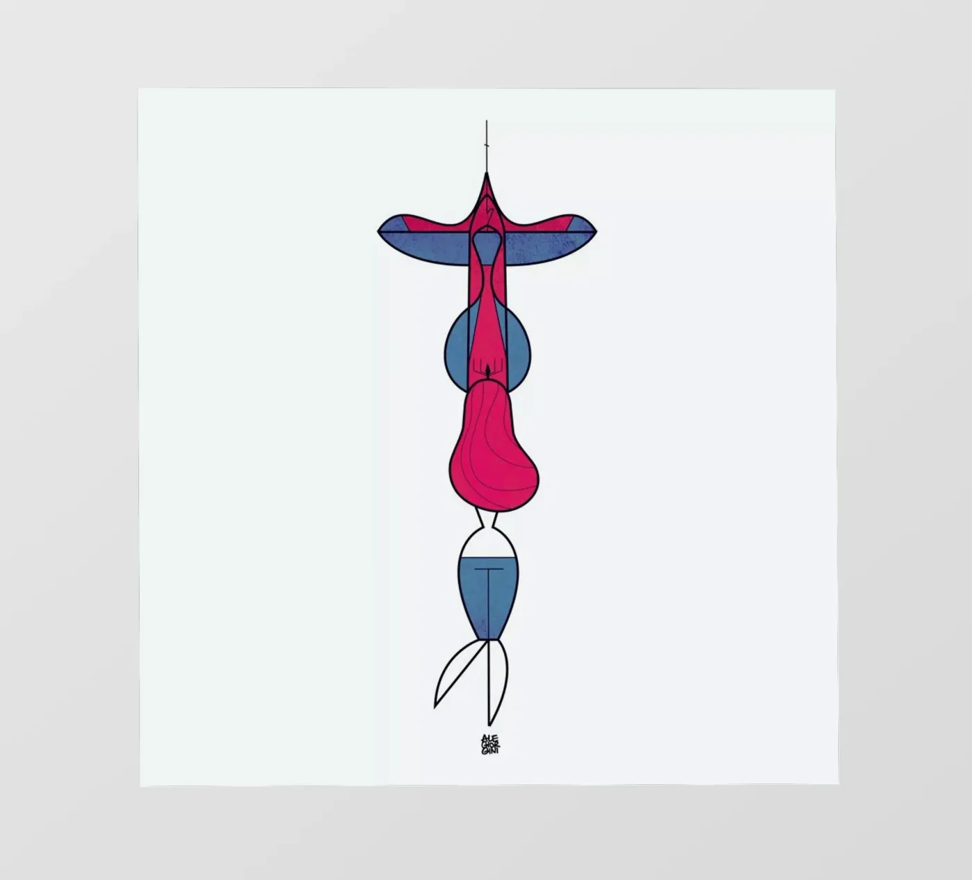 Upside down love pellicola backlit da Ale Giorgini