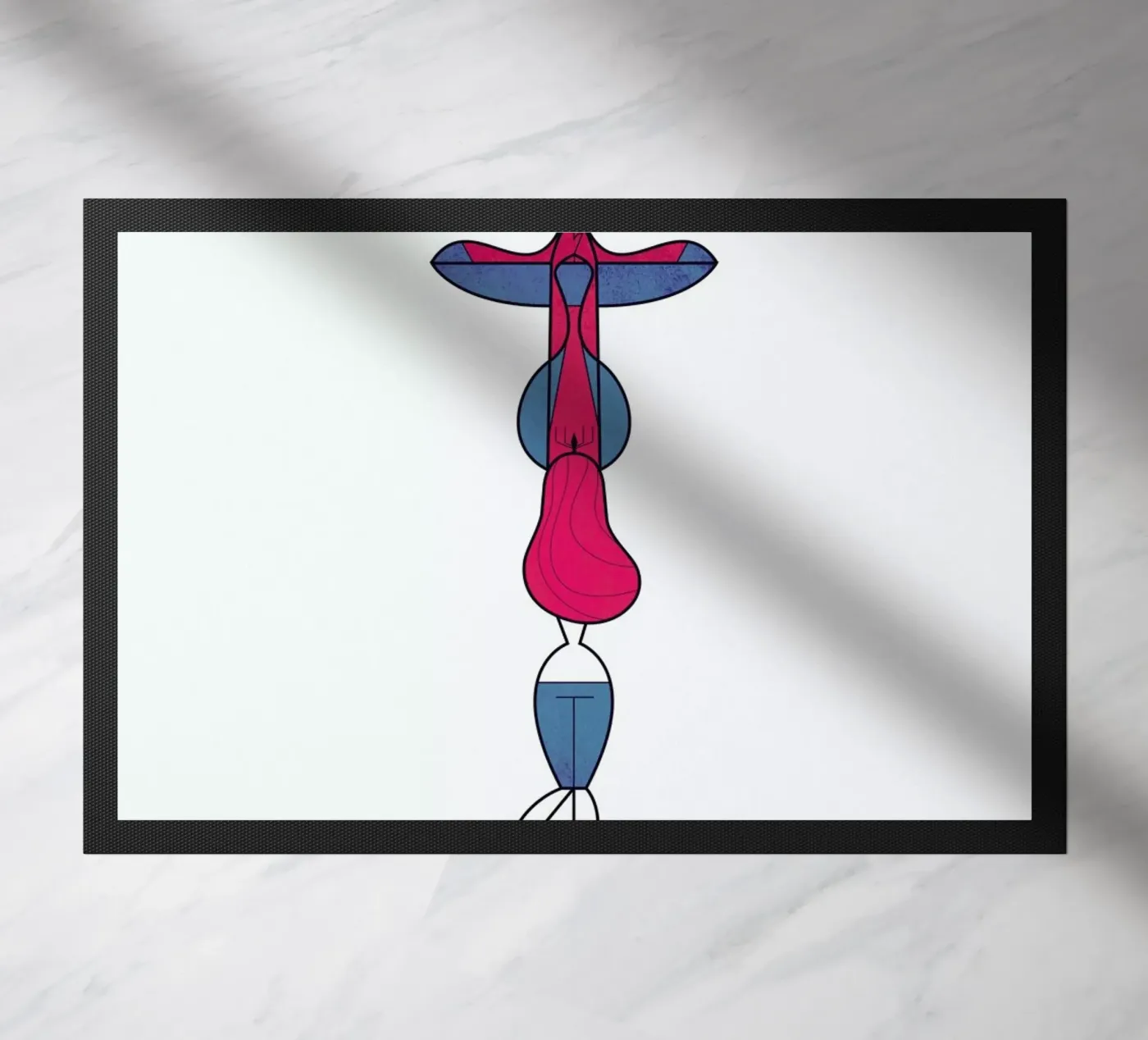 Upside down love doormat by Ale Giorgini