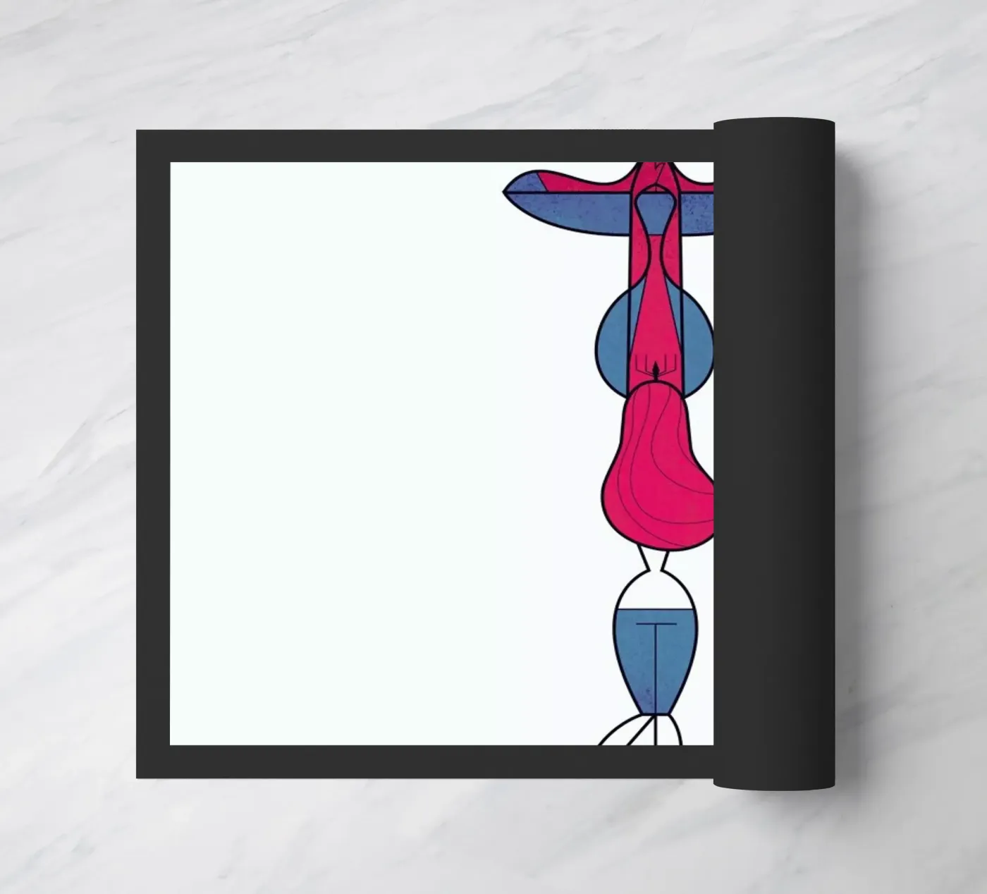 Upside down love doormat by Ale Giorgini