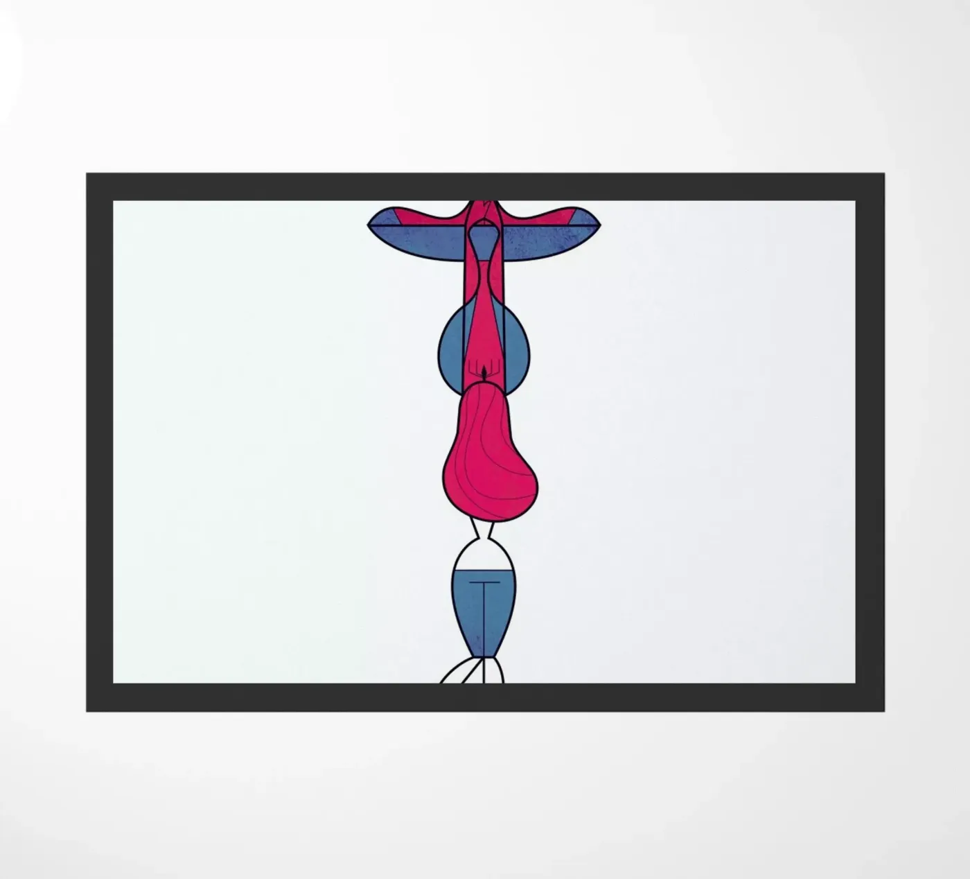 Upside down love doormat by Ale Giorgini