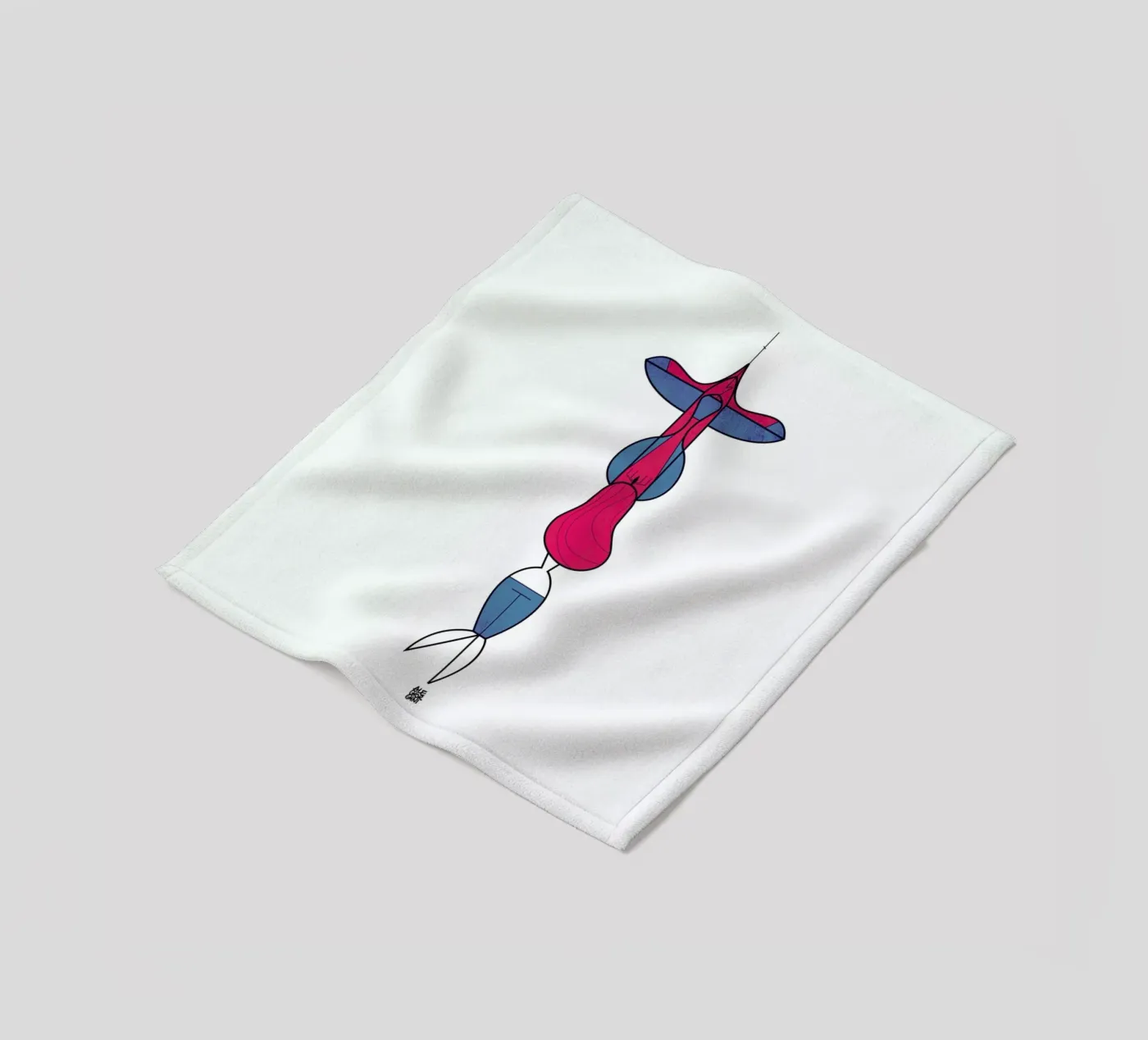 Upside down love Fleecedecke von Ale Giorgini