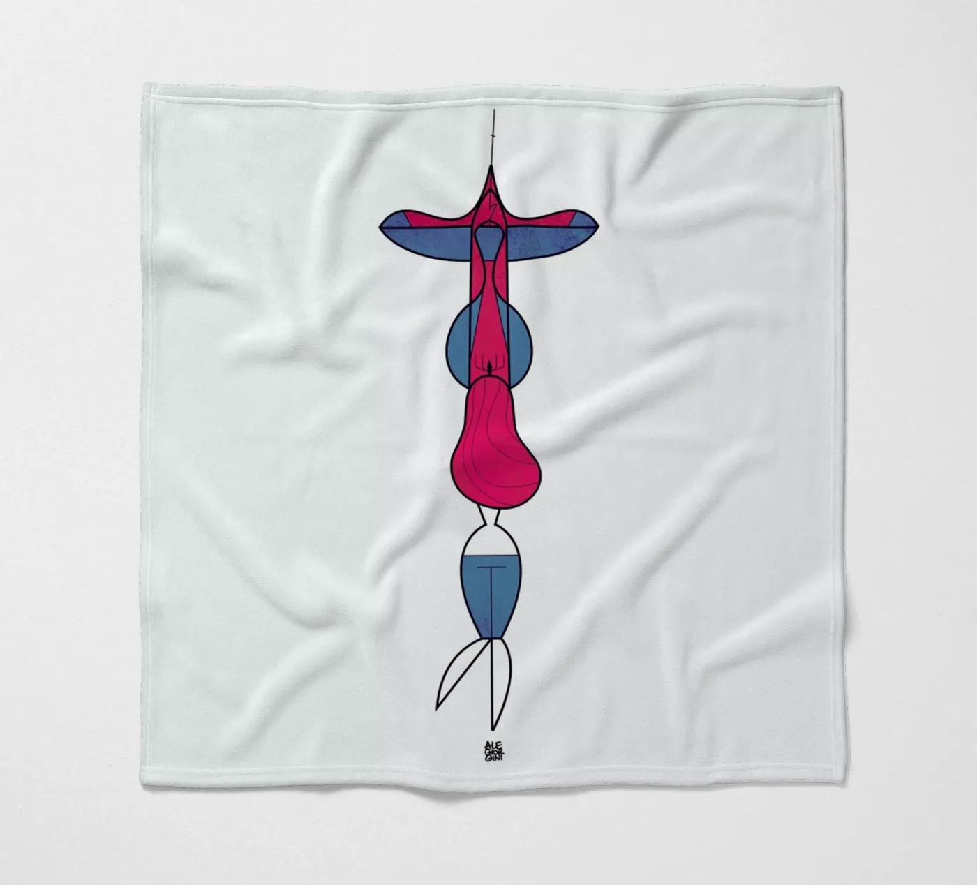 Upside down love Fleecedecke von Ale Giorgini