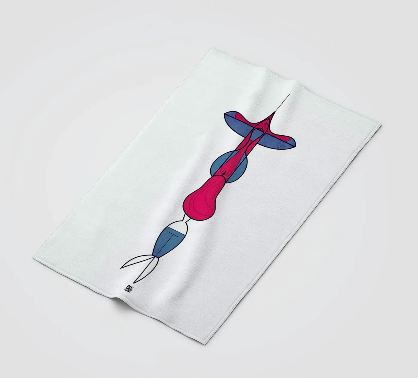 Upside down love Fleecedecke von Ale Giorgini