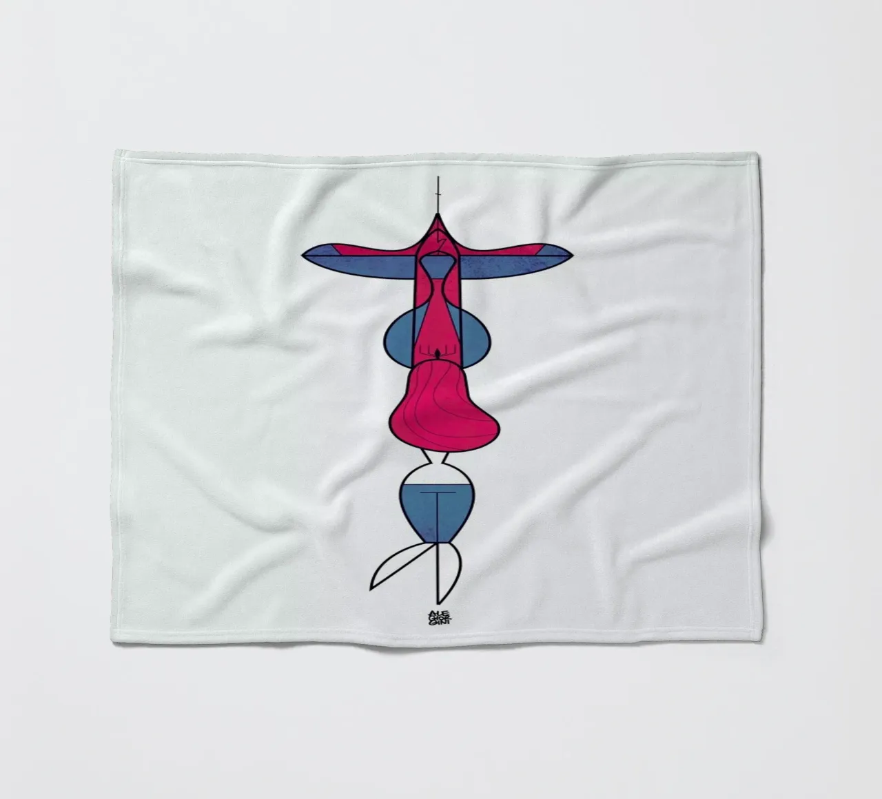 Upside down love coperta in pile da Ale Giorgini